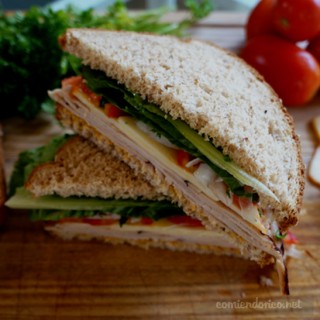 sandwich de pavo estilo cajun, comiendorico.net
