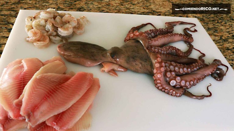 Ceviche De Pescado, Pulpo Y Camarón - Comiendo Rico